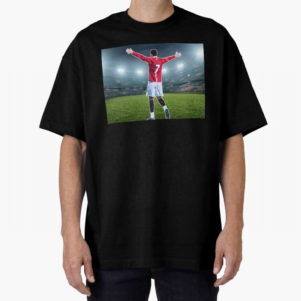 Ronaldo Oversized T-Shirt Capture Global Football Passion for FIFA World Cup 2026 USA Canada Mexico, Capturing Neymar, Netherlands, Football Festival Excitement, Trophy Ambitions, Country Rivalries and Star Player Buzz; Great for Watch Parties,