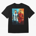 Lionel Messi and Cristiano Ronaldo Oversized T-Shirt Join the Global Buzz around the FIFA World Cup 2026 Journey through Cristiano Ronaldo Highlights, Argentina, France and Brazil Pride, Global Supporter Spirit, Legendary Goals, National Colors and