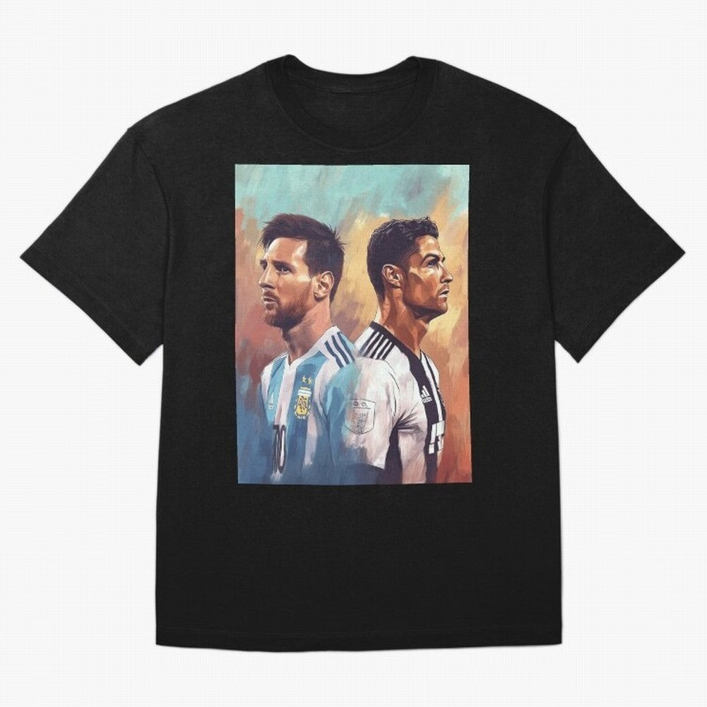 Lionel Messi and Cristiano Ronaldo Oversized T-Shirt Make Game Day About Match Day Hype around FIFA World Cup 2026 USA Canada Mexico, Neymar, Haaland and Cristiano Ronaldo, Brazil, Global Supporter Spirit, Legendary Goals, National Colors and