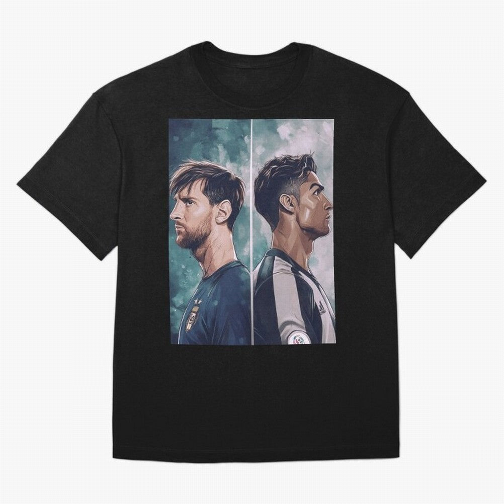 Lionel Messi and Cristiano Ronaldo Oversized T-Shirt Bring Bold Fan Energy to the FIFA World Cup 2026 USA Canada Mexico Journey through Messi, CR7 and Mbappe Highlights, France Pride, Classic Soccer Heritage, Championship Pressure, Fan Loyalty and