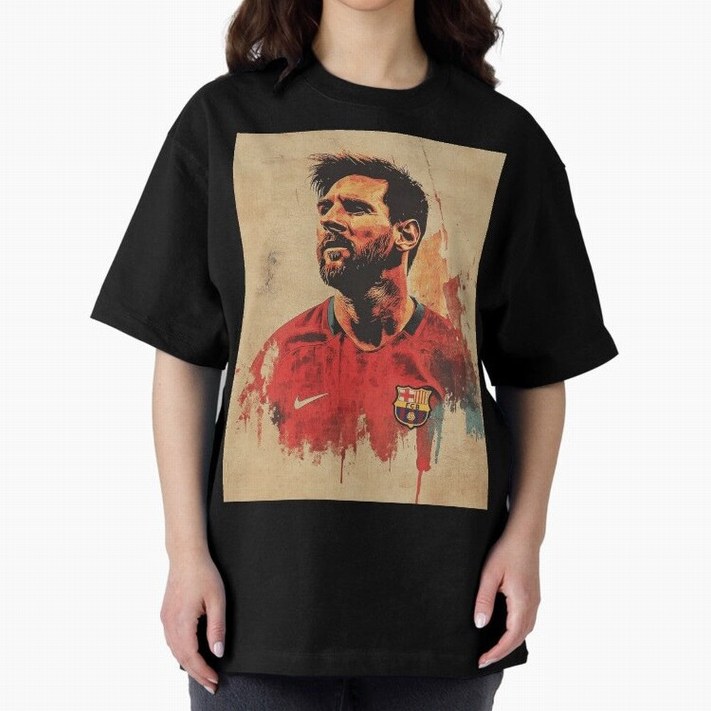 Lionel Messi Oversized T-Shirt Show Your Tournament Heart for FIFA World Cup 2026 Group Stage for Fans of CR7 and Messi and Portugal, Spain and Germany, Bringing Goal Celebration Energy, Supporter Heritage, Football Icons and Worldwide Tournament