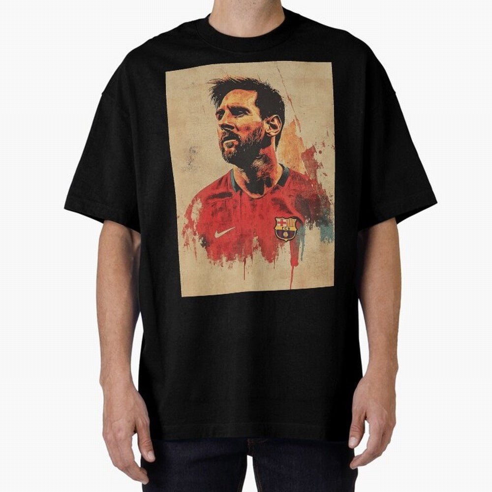 Lionel Messi Oversized T-Shirt Show Your Tournament Heart for FIFA World Cup 2026 Group Stage for Fans of CR7 and Messi and Portugal, Spain and Germany, Bringing Goal Celebration Energy, Supporter Heritage, Football Icons and Worldwide Tournament