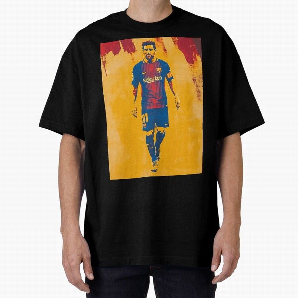 Lionel Messi Oversized T-Shirt Honor the Beautiful Game during Match Day Hype around FIFA World Cup 2026 Group Stage, Messi and Cristiano Ronaldo, France and Portugal, Champion Mindset, Group Stage Buzz, Knockout Tension and Passionate Fan Culture;
