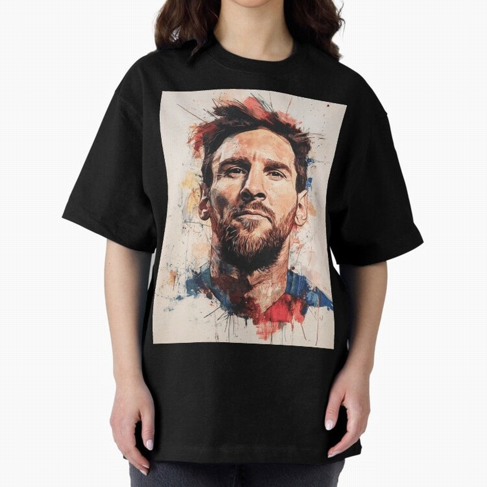 Lionel Messi Oversized T-Shirt Experience FIFA World Cup 2026 with Neymar, Portugal, Spain and Germany Energy, Game Day Rituals, Football Legends, Country Pride and the Road to the Final; Ideal for Football Dads, Football Moms, Friends, Collectors
