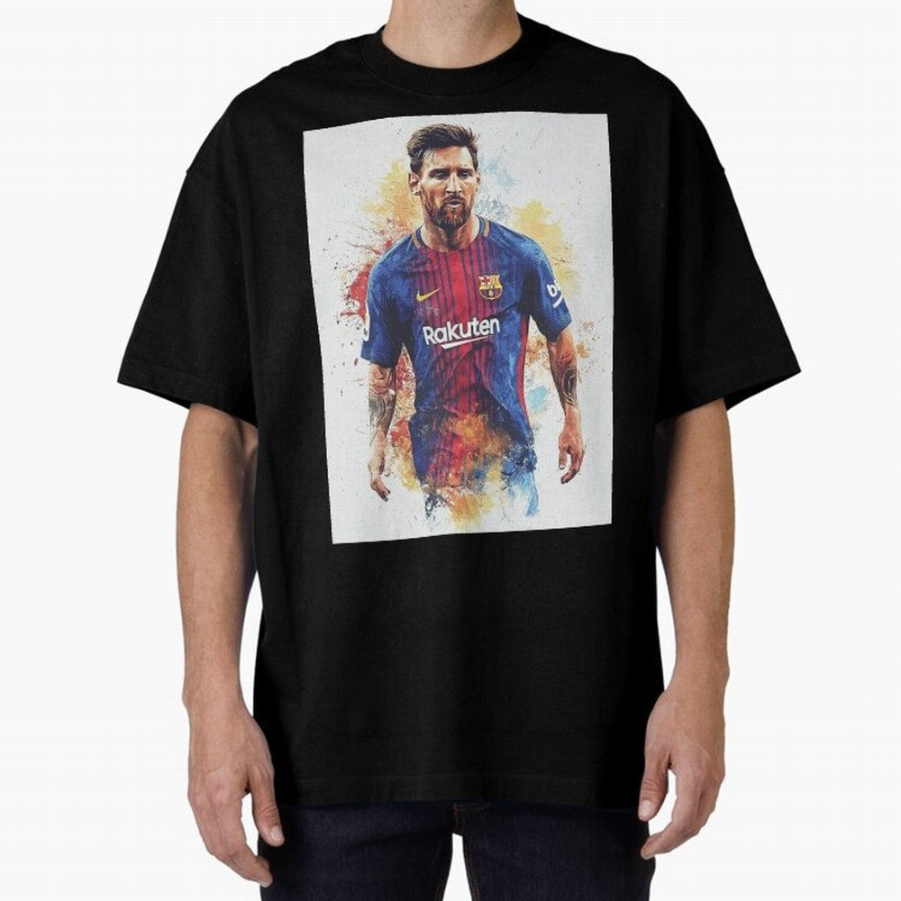 Lionel Messi Oversized T-Shirt Bring a Champion Mindset to Global Football Passion for FIFA World Cup 2026, Filled with CR7, Brazil, Tournament Hype, Historic Matchups, Family Viewing Parties and Global Sports Pride; Made for Die Hard Supporters,