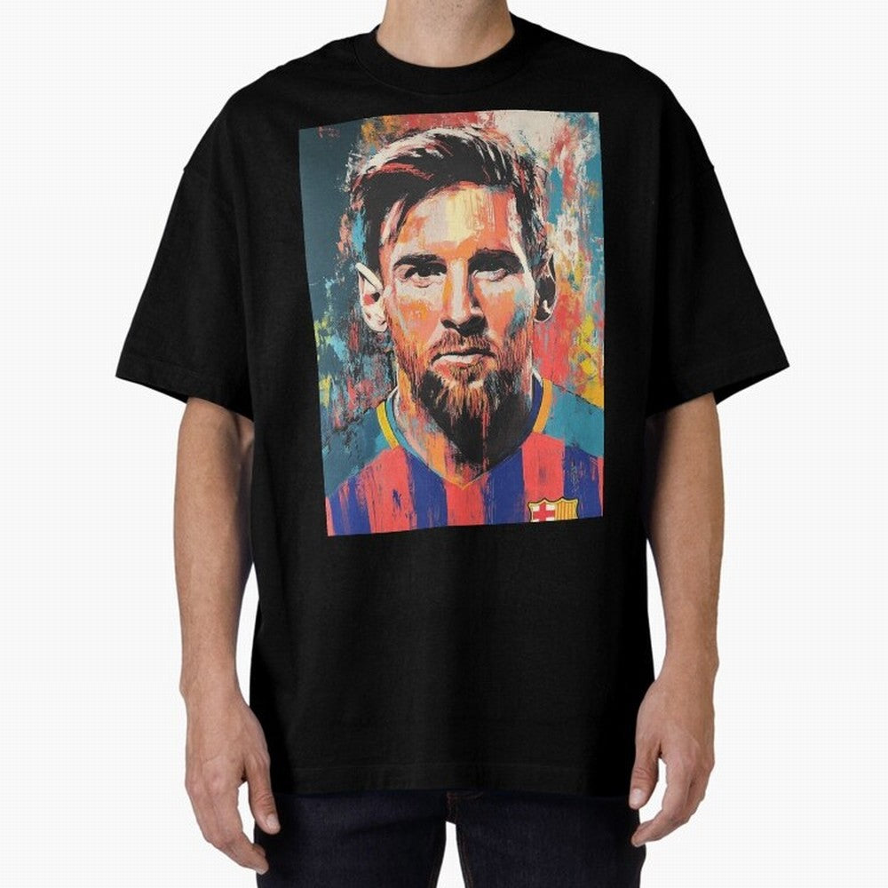 Lionel Messi Oversized T-Shirt Live the Energy of FIFA World Cup 2026 Group Stage for Fans of Mbappe and Spain and Netherlands, Bringing Soccer Culture, Superstar Moments, National Team Dreams and Competitive Fire; Perfect for Supporters Who Want