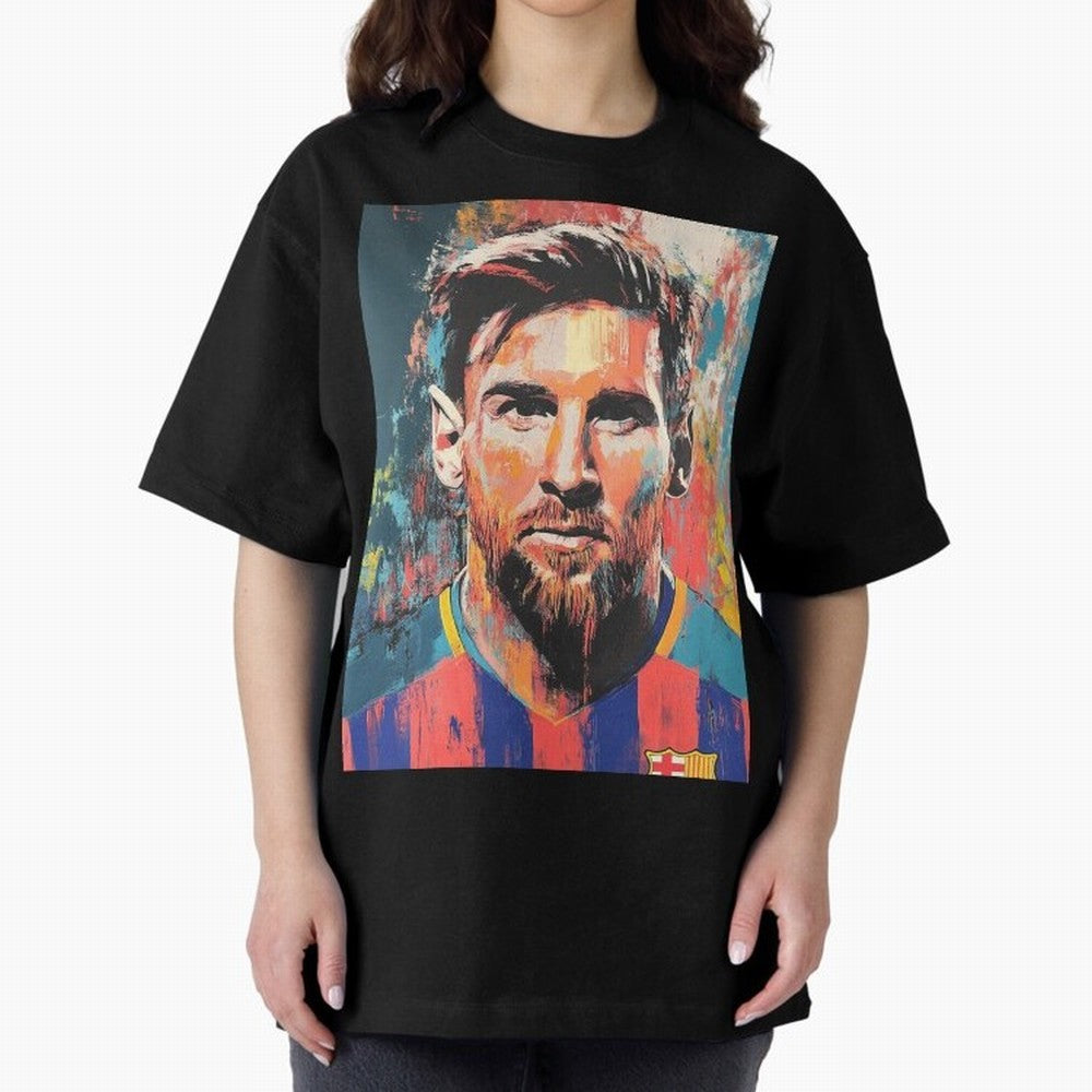Lionel Messi Oversized T-Shirt Live the Energy of FIFA World Cup 2026 Group Stage for Fans of Mbappe and Spain and Netherlands, Bringing Soccer Culture, Superstar Moments, National Team Dreams and Competitive Fire; Perfect for Supporters Who Want
