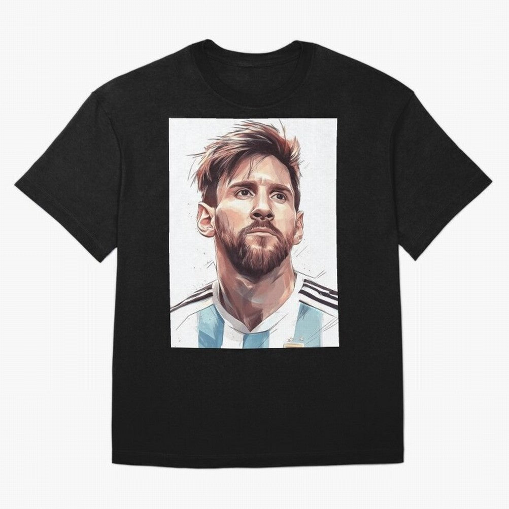 Lionel Messi Oversized T-Shirt Elevate Global Football Passion for FIFA World Cup 2026 USA Canada Mexico, Centered on Haaland, France and Portugal, Vintage Soccer Flavor, Modern Football Stars, National Flags and Final Night Emotion; Made for Die