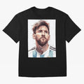 Lionel Messi Oversized T-Shirt Elevate Global Football Passion for FIFA World Cup 2026 USA Canada Mexico, Centered on Haaland, France and Portugal, Vintage Soccer Flavor, Modern Football Stars, National Flags and Final Night Emotion; Made for Die