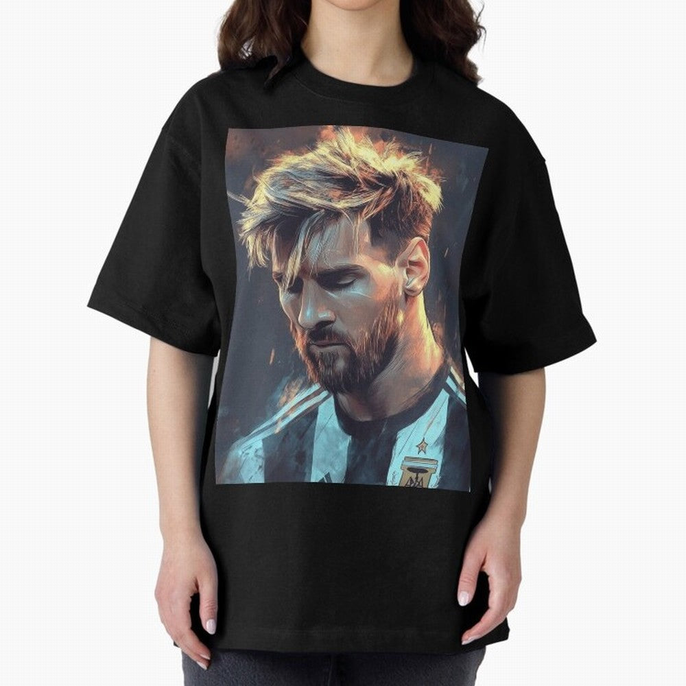 leo Messi Oversized T-Shirt Refresh FIFA World Cup 2026 USA Canada Mexico with Haaland, Argentina and Brazil Energy, Champion Mindset, Group Stage Buzz, Knockout Tension and Passionate Fan Culture; Perfect for Supporters Who Want Bold Football