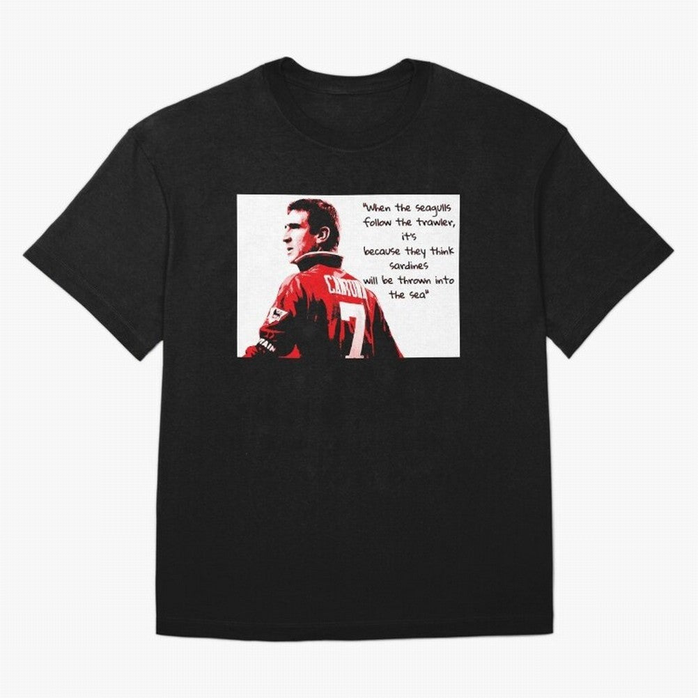 Eric Cantona - When the seagulls follow the trawler Oversized T-Shirt Carry Global Football Passion for FIFA World Cup 2026 Group Stage, Driven by Haaland, England and Germany, Supporter Pride, Iconic Celebrations, Legendary Names and Global Match