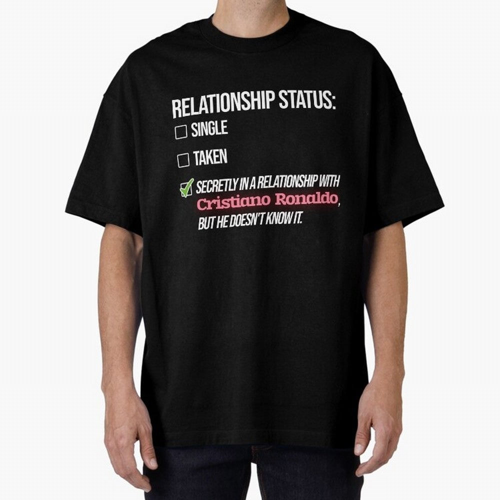 Relationship with Cristiano Ronaldo Oversized T-Shirt Honor the Football Icons of FIFA World Cup 2026 USA Canada Mexico Spirit, Connected to Portugal, Spain and Germany, Mbappe and Neymar, Football Festival Excitement, Trophy Ambitions, Country