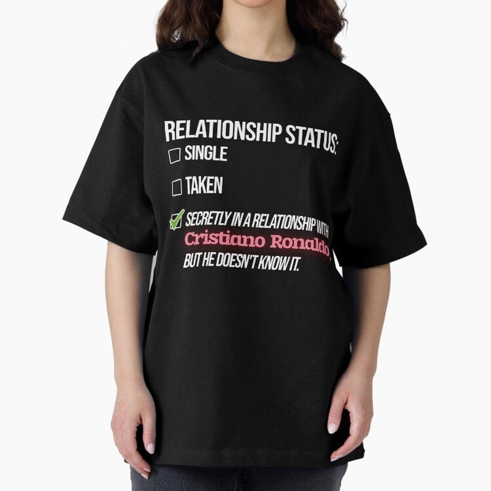 Relationship with Cristiano Ronaldo Oversized T-Shirt Honor the Football Icons of FIFA World Cup 2026 USA Canada Mexico Spirit, Connected to Portugal, Spain and Germany, Mbappe and Neymar, Football Festival Excitement, Trophy Ambitions, Country