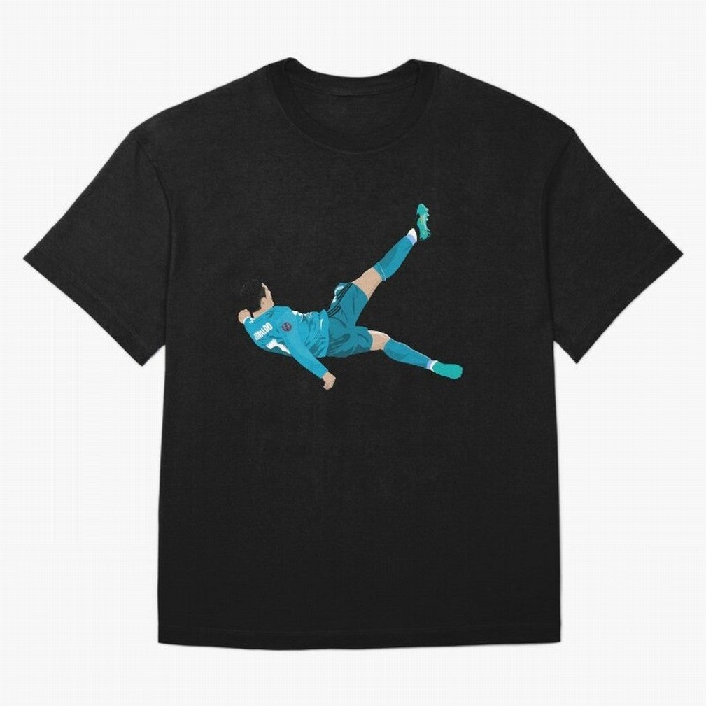Cristiano Ronaldo Bicycle Kick Oversized T-Shirt Bring Match Day Fire to the FIFA World Cup 2026 Group Stage Journey through Mbappe Highlights, Netherlands Pride, Classic Soccer Heritage, Championship Pressure, Fan Loyalty and International Pride;