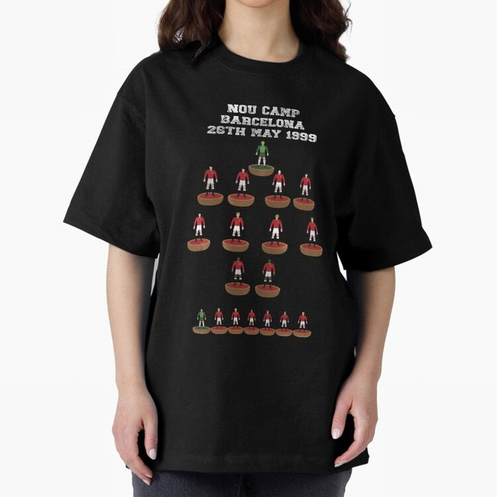 Manchester United Champions League 1999 Oversized T-Shirt Show Match Day Excitement for Match Day Hype around FIFA World Cup 2026 USA Canada Mexico, Messi, CR7 and Mbappe, Netherlands, Fan Favorite Moments, National Team Passion, Big Match Drama