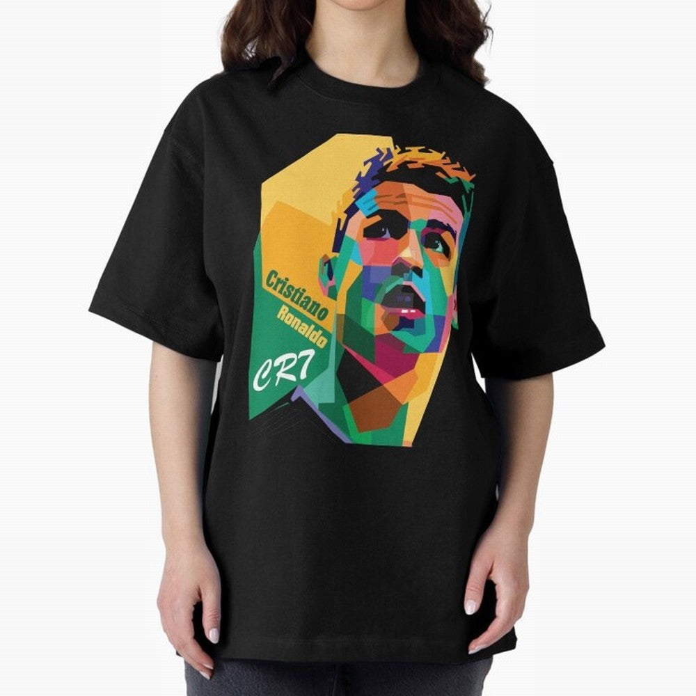 cristiano ronaldo Oversized T-Shirt Show Your Stadium Side during FIFA World Cup 2026 for Fans of Haaland and Argentina and Brazil, Bringing Worldwide Fan Energy, Dramatic Goals, Stadium Lights and Championship Celebrations; Ideal for Passionate