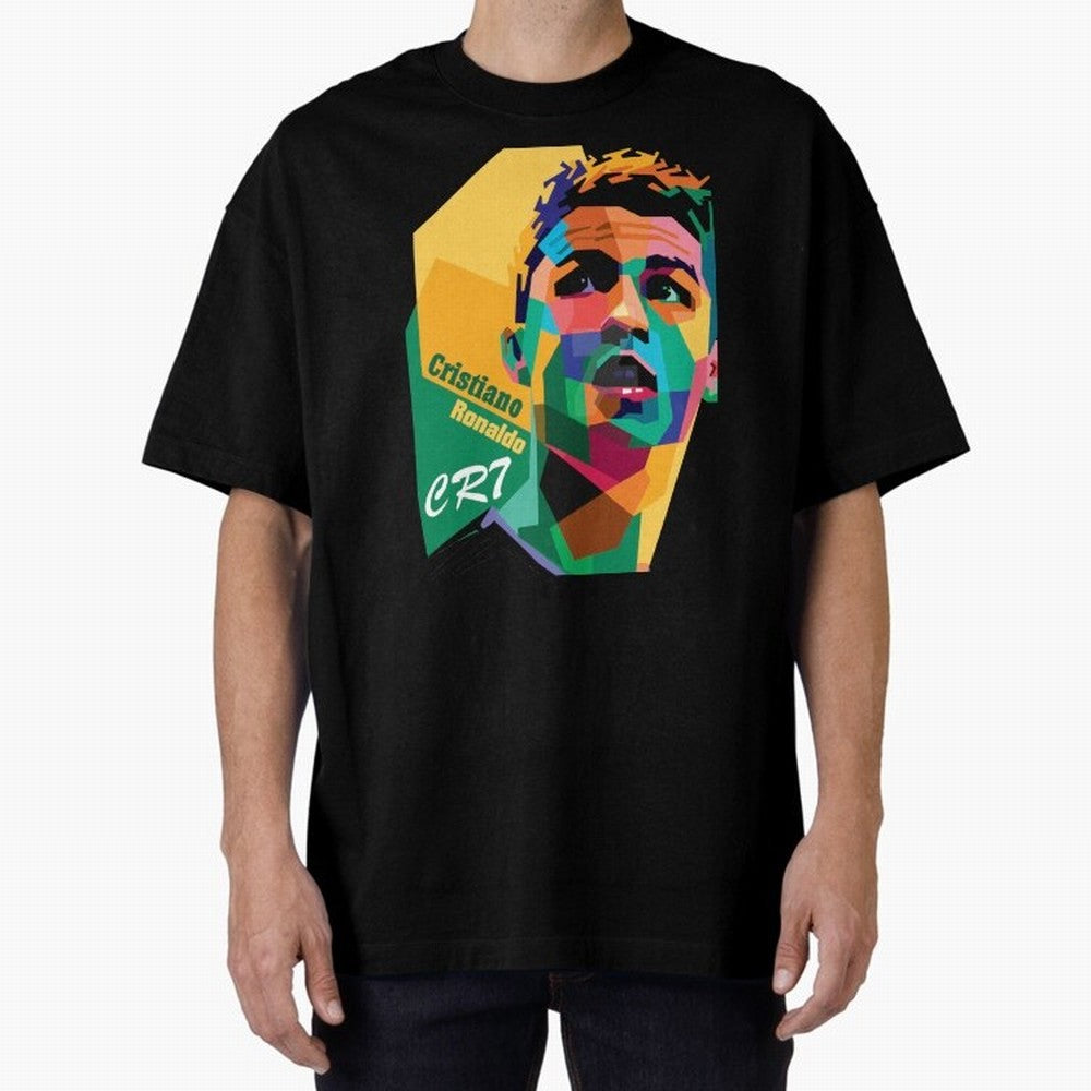 cristiano ronaldo Oversized T-Shirt Show Your Stadium Side during FIFA World Cup 2026 for Fans of Haaland and Argentina and Brazil, Bringing Worldwide Fan Energy, Dramatic Goals, Stadium Lights and Championship Celebrations; Ideal for Passionate