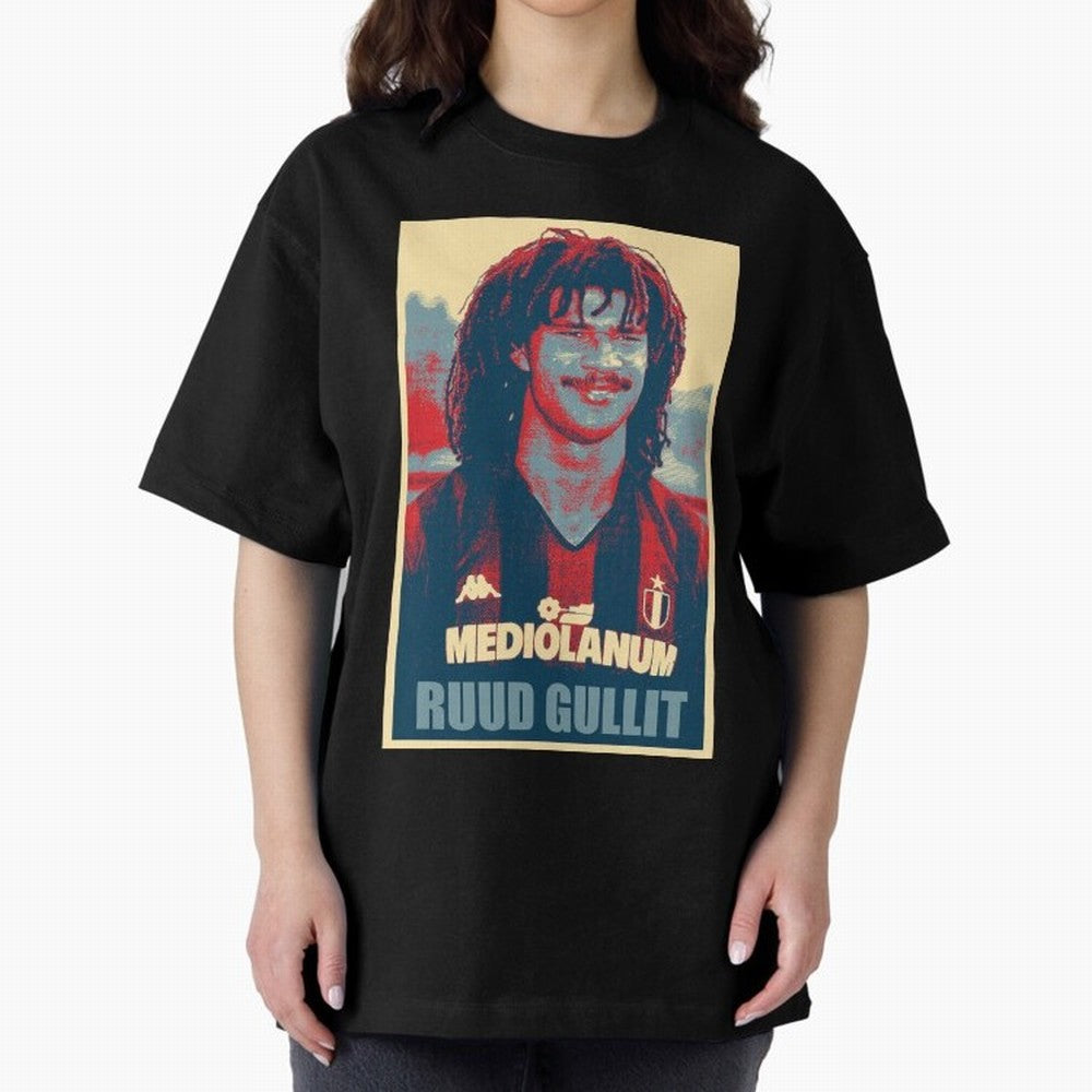 Ruud Gullit Oversized T-Shirt Keep Football History Alive during the FIFA World Cup 2026 Journey through Cristiano Ronaldo Highlights, Portugal, Spain and Germany Pride, Retro Football Energy, Iconic Rivalries, Trophy Chase Drama and Stadium