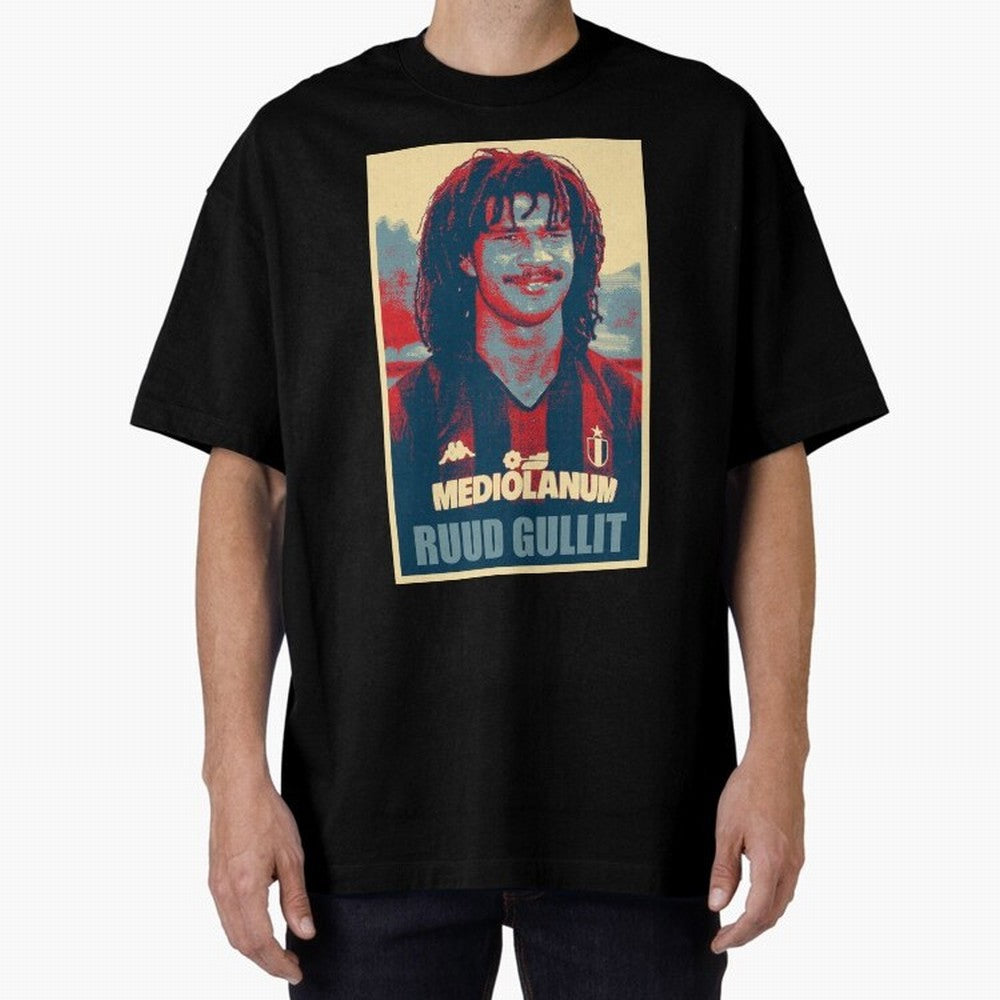 Ruud Gullit Oversized T-Shirt Keep Football History Alive during the FIFA World Cup 2026 Journey through Cristiano Ronaldo Highlights, Portugal, Spain and Germany Pride, Retro Football Energy, Iconic Rivalries, Trophy Chase Drama and Stadium