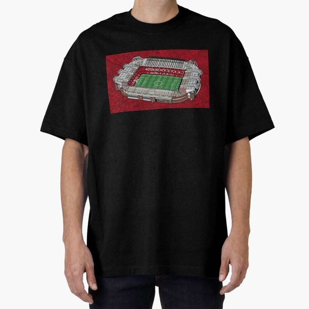 Old Trafford Manchester United Oversized T-Shirt Carry the Dream of Global Football Passion for FIFA World Cup 2026 USA Canada Mexico, Inspired by Cristiano Ronaldo, Haaland and CR7, Argentina, Football History, Final Match Energy, Crowd Noise and