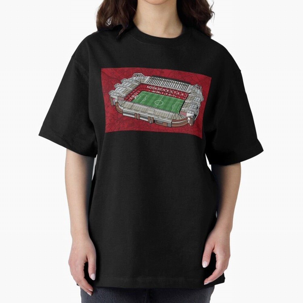 Old Trafford Manchester United Oversized T-Shirt Carry the Dream of Global Football Passion for FIFA World Cup 2026 USA Canada Mexico, Inspired by Cristiano Ronaldo, Haaland and CR7, Argentina, Football History, Final Match Energy, Crowd Noise and