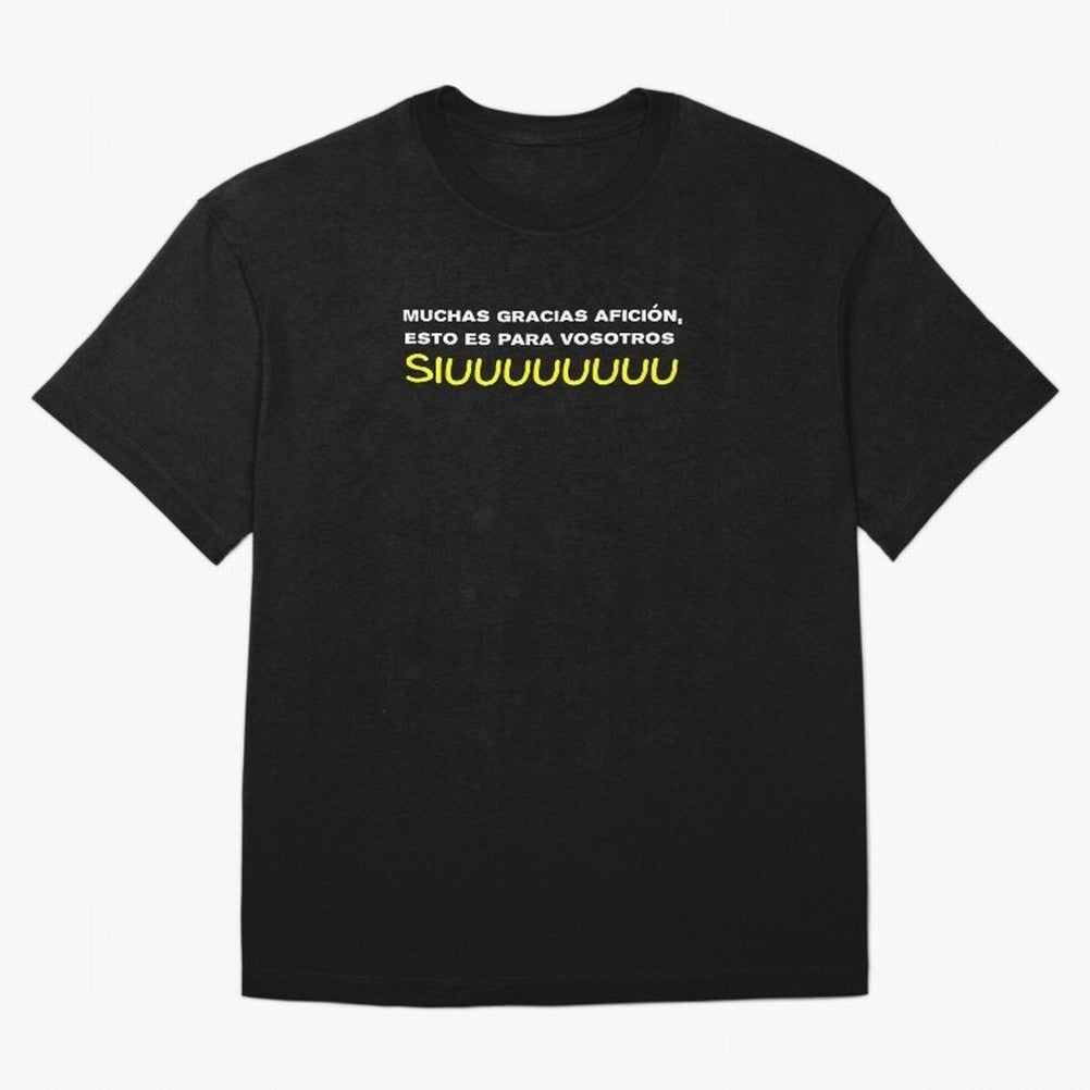 Muchas gracias afici¨®n, esto es para vosotros Siuuu Oversized T-Shirt Celebrate Golden Goal Energy in FIFA World Cup 2026 USA Canada Mexico for Fans of Messi and Cristiano Ronaldo and England, France and Netherlands, Bringing Retro Football