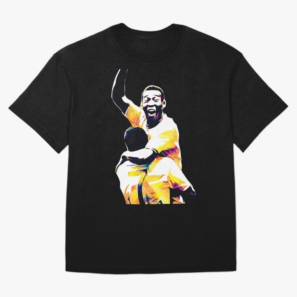 Pele Pop Art Oversized T-Shirt Cheer through Every Moment of Global Football Passion for FIFA World Cup 2026 Group Stage, Inspired by Haaland, Brazil, Portugal and Argentina, Match Day Excitement, Supporter Culture, Golden Goals and Global Football