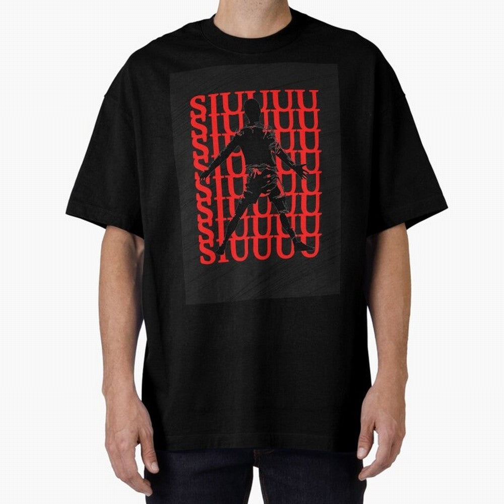 cristiano ronaldo siuuu Oversized T-Shirt Celebrate the Road through FIFA World Cup 2026 Group Stage Spirit, Made for England and Germany, Messi, Soccer Culture, Superstar Moments, National Team Dreams and Competitive Fire; Ideal for Fans Who