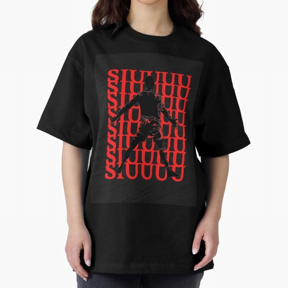 cristiano ronaldo siuuu Oversized T-Shirt Celebrate the Road through FIFA World Cup 2026 Group Stage Spirit, Made for England and Germany, Messi, Soccer Culture, Superstar Moments, National Team Dreams and Competitive Fire; Ideal for Fans Who