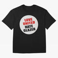 Love United Hate Glazer Oversized T-Shirt Celebrate Fan Favorites in Global Football Passion for FIFA World Cup 2026 Group Stage, Filled with Messi, CR7 and Mbappe, Spain, Goal Celebration Energy, Supporter Heritage, Football Icons and Worldwide
