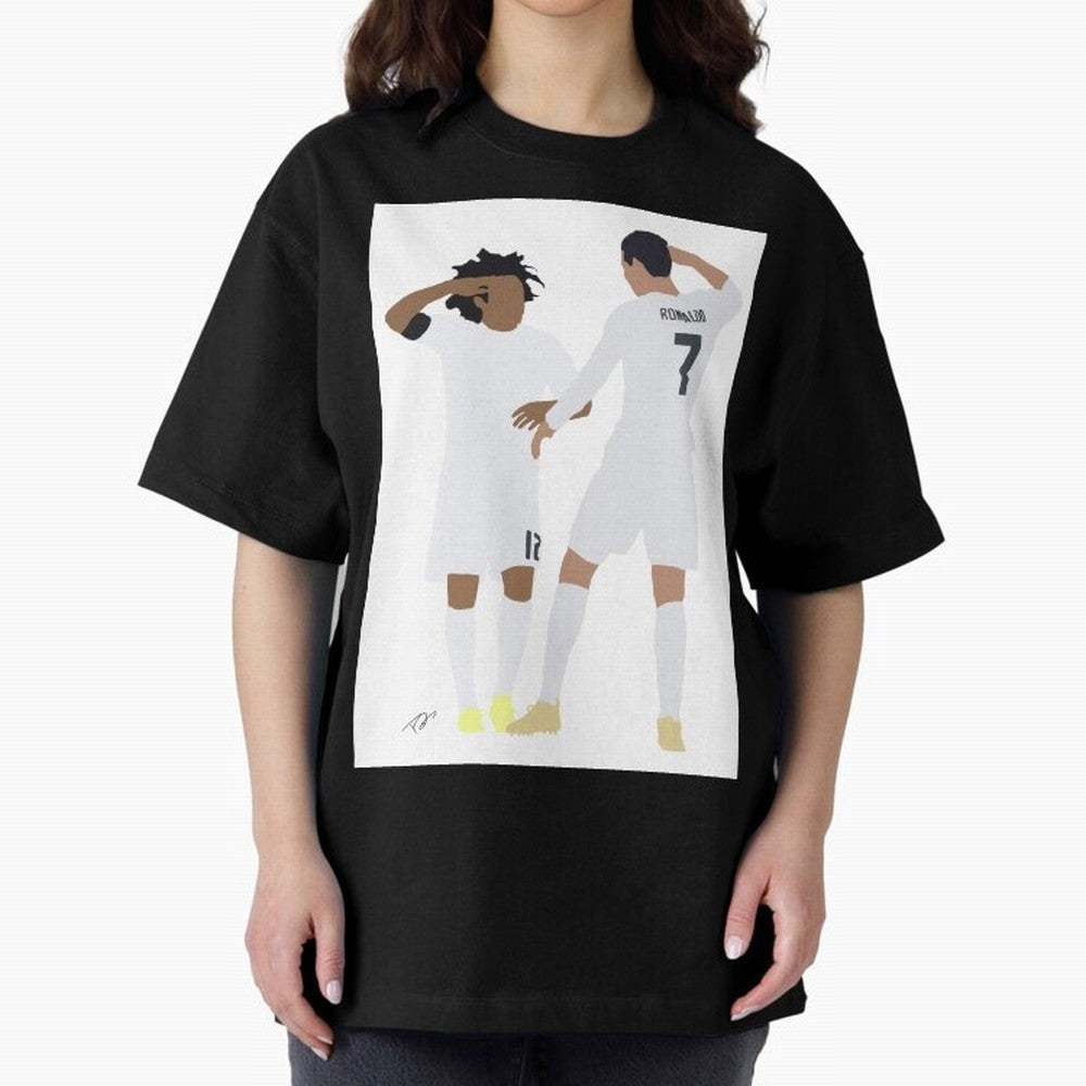 Ronaldo & Marcelo Oversized T-Shirt Bring Supporter Culture to FIFA World Cup 2026 Spirit, Celebrating Germany, Cristiano Ronaldo, Global Supporter Spirit, Legendary Goals, National Colors and Tournament Celebration; Made for Collectors Who Enjoy