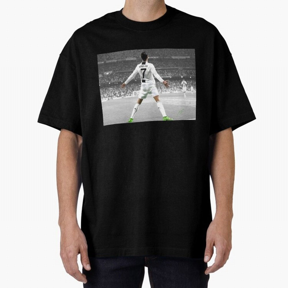 Cristiano Ronaldo Oversized T-Shirt Turn Every Weekend Toward Match Day Hype around FIFA World Cup 2026, CR7 and Messi, Spain, Supporter Pride, Iconic Celebrations, Legendary Names and Global Match Day Energy; Created for Match Day Parties, Soccer