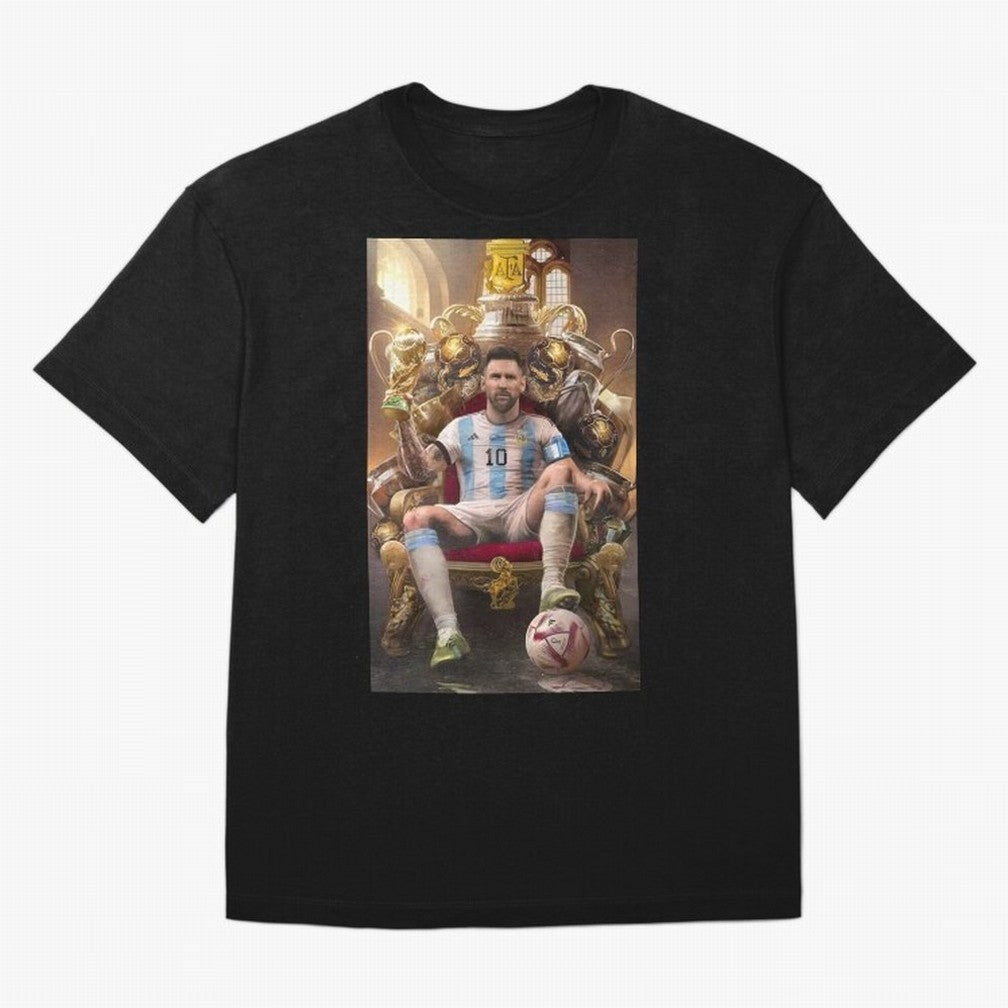 Lionel Messi Oversized T-Shirt Stand Proud for Match Day Hype around FIFA World Cup 2026, Neymar, Haaland and Cristiano Ronaldo, France, Football History, Final Match Energy, Crowd Noise and Once in a Lifetime Moments; Great for Watch Parties,