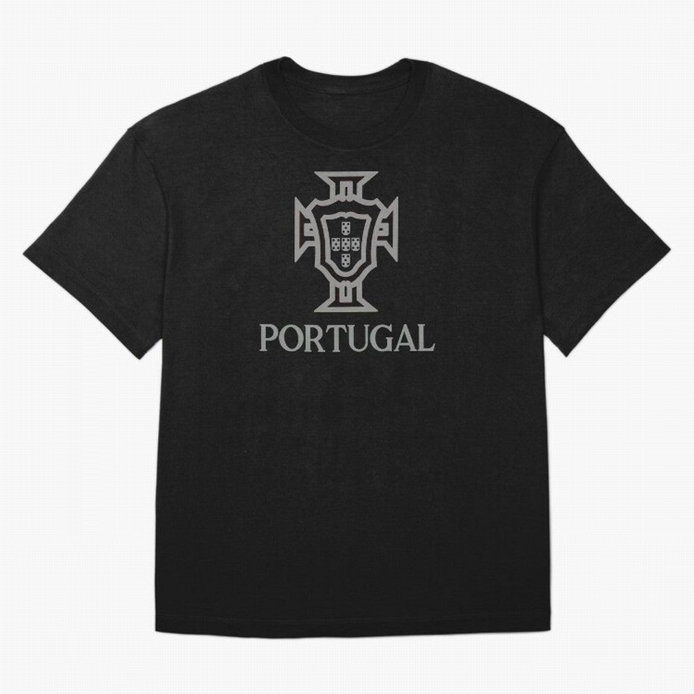 Portugal Grey 2 Oversized T-Shirt Celebrate the Road through FIFA World Cup 2026 Group Stage for Fans of Mbappe and Neymar and Spain, Bringing Football Passion, Legendary Performances, Festival Vibes and Supporter Community; Perfect for People Who