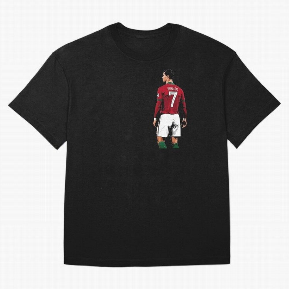 Cristiano Ronaldo inspired design Oversized T-Shirt Capture Stadium Memories from the FIFA World Cup 2026 USA Canada Mexico Journey through CR7 Highlights, France and Portugal Pride, Football Passion, Legendary Performances, Festival Vibes and