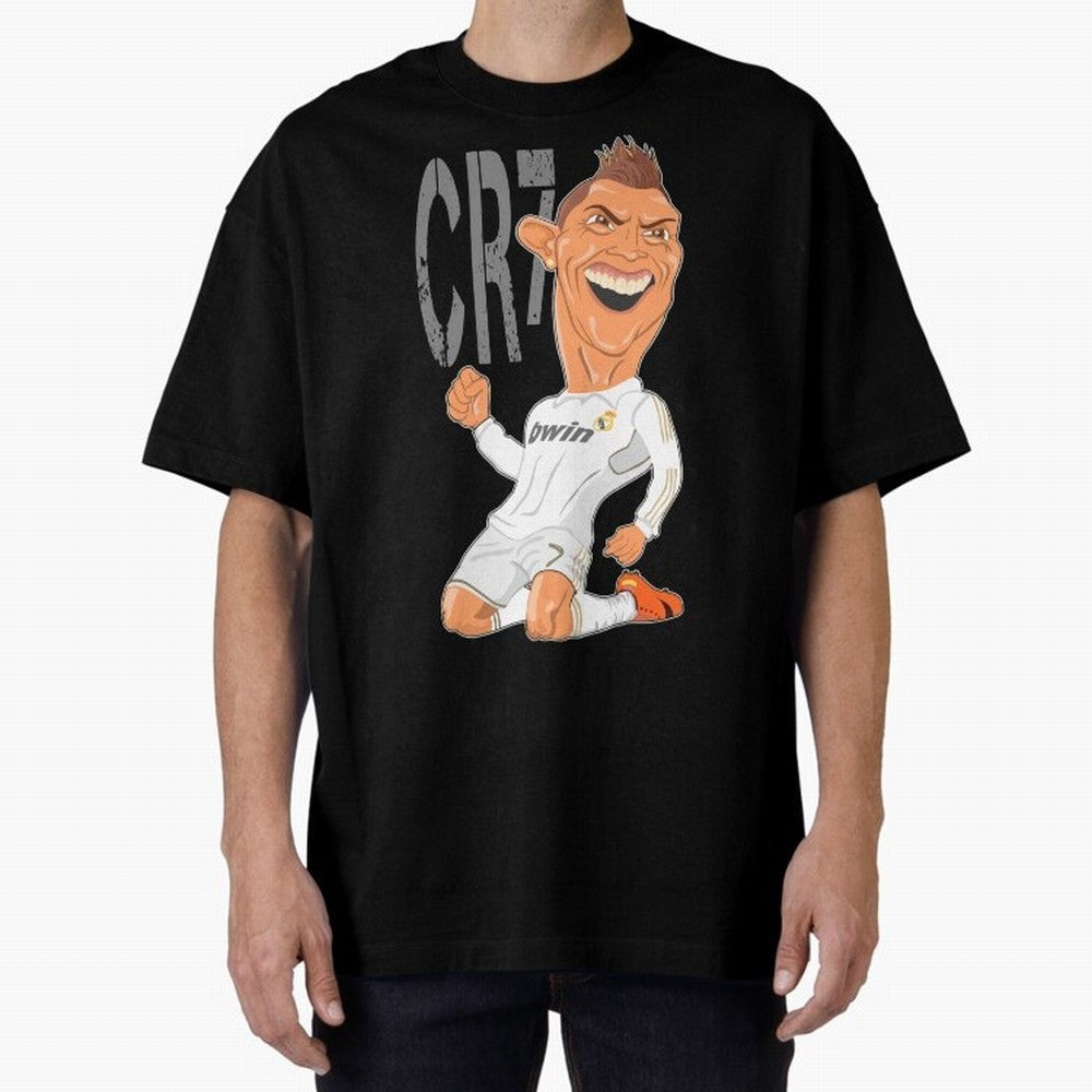 RONALDO Oversized T-Shirt Bring FIFA World Cup 2026 Spirit, Featuring Spain and Netherlands, Cristiano Ronaldo, Goal Celebration Energy, Supporter Heritage, Football Icons and Worldwide Tournament Joy; Great for Supporters Who Love Legendary