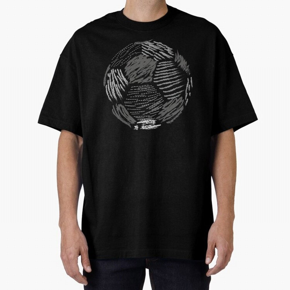 Soccer ball Oversized T-Shirt Celebrate Classic Football Spirit in FIFA World Cup 2026 Centered on Messi, Neymar and Mbappe, Argentina, France and Brazil Energy, Sports Nostalgia, International Competition, Famous Players and Unforgettable