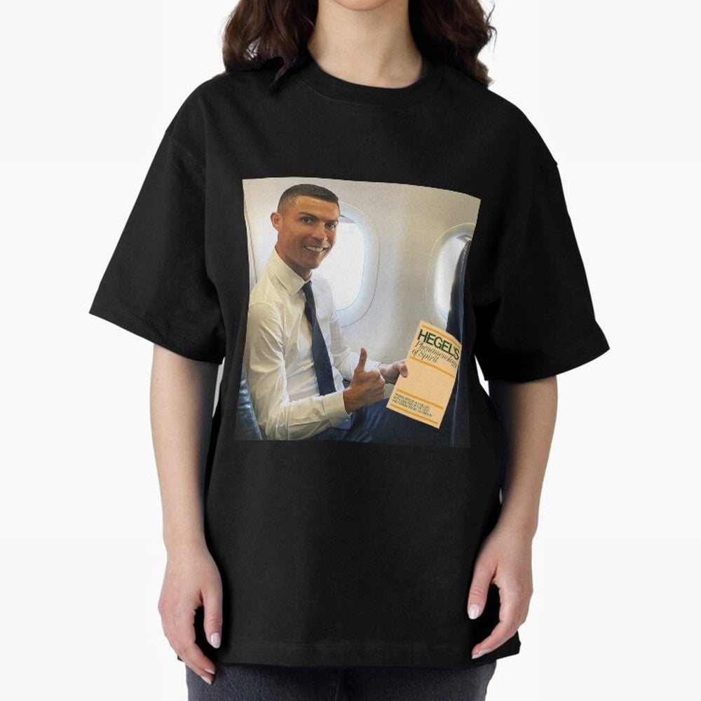 Ronaldo Hegel Oversized T-Shirt Stand with FIFA World Cup 2026 USA Canada Mexico Centered on CR7, France Energy, Tournament Hype, Historic Matchups, Family Viewing Parties and Global Sports Pride; Perfect for Fans, Collectors, Family Gatherings,