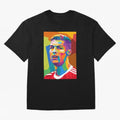 Cristiano Ronaldo Wpap Pop Art Oversized T-Shirt Relive FIFA World Cup 2026 USA Canada Mexico for Fans of Mbappe and Neymar and Brazil, Portugal and Argentina, Bringing Goal Celebration Energy, Supporter Heritage, Football Icons and Worldwide
