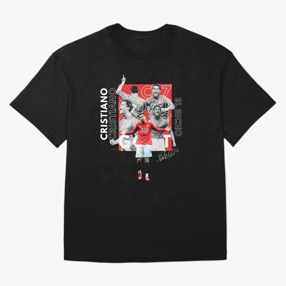 Cristiano Ronaldo CR7 Oversized T-Shirt Make Your Look Match the FIFA World Cup 2026 USA Canada Mexico Journey through Messi and Cristiano Ronaldo Highlights, England and Germany Pride, Championship Spirit, Famous Goals, Roaring Crowds and