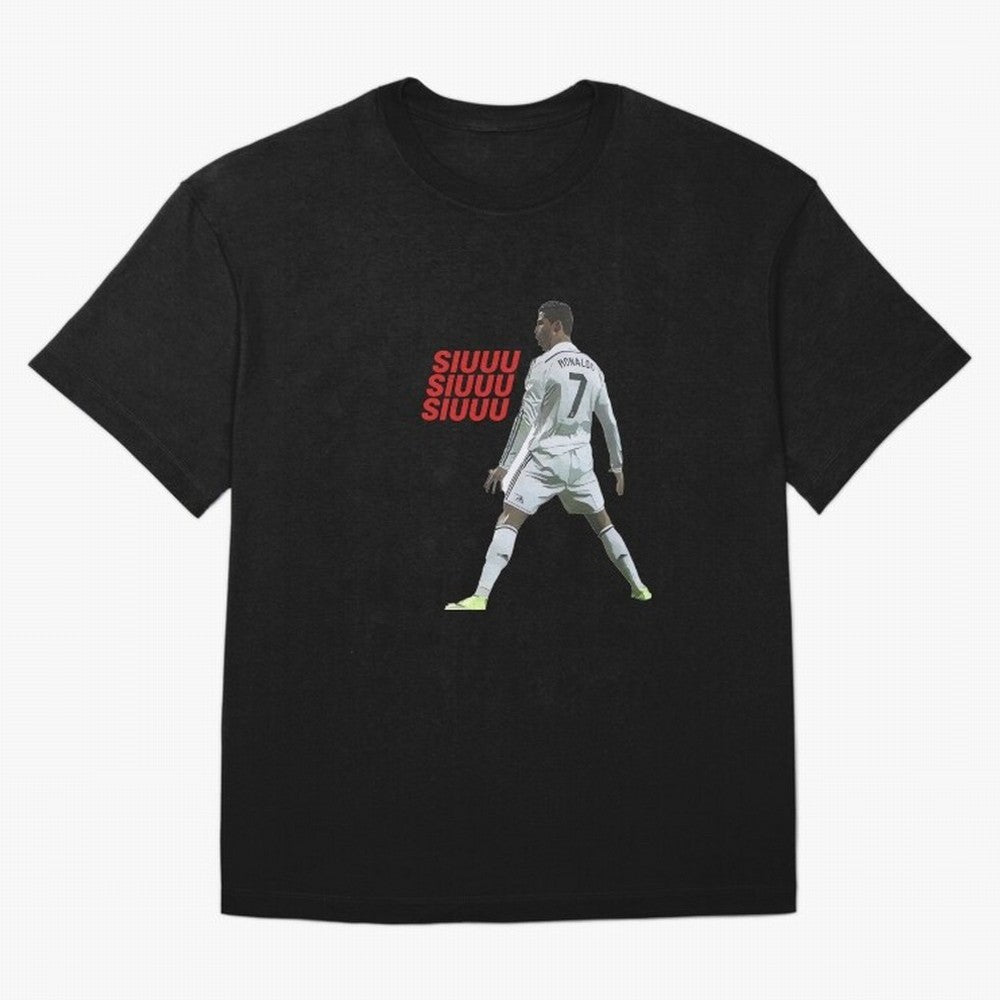 SIUUU #25 Oversized T-Shirt Bring a Champion Mindset to Global Football Passion for FIFA World Cup 2026, Capturing Mbappe and Neymar, England, France and Netherlands, Classic Soccer Heritage, Championship Pressure, Fan Loyalty and International