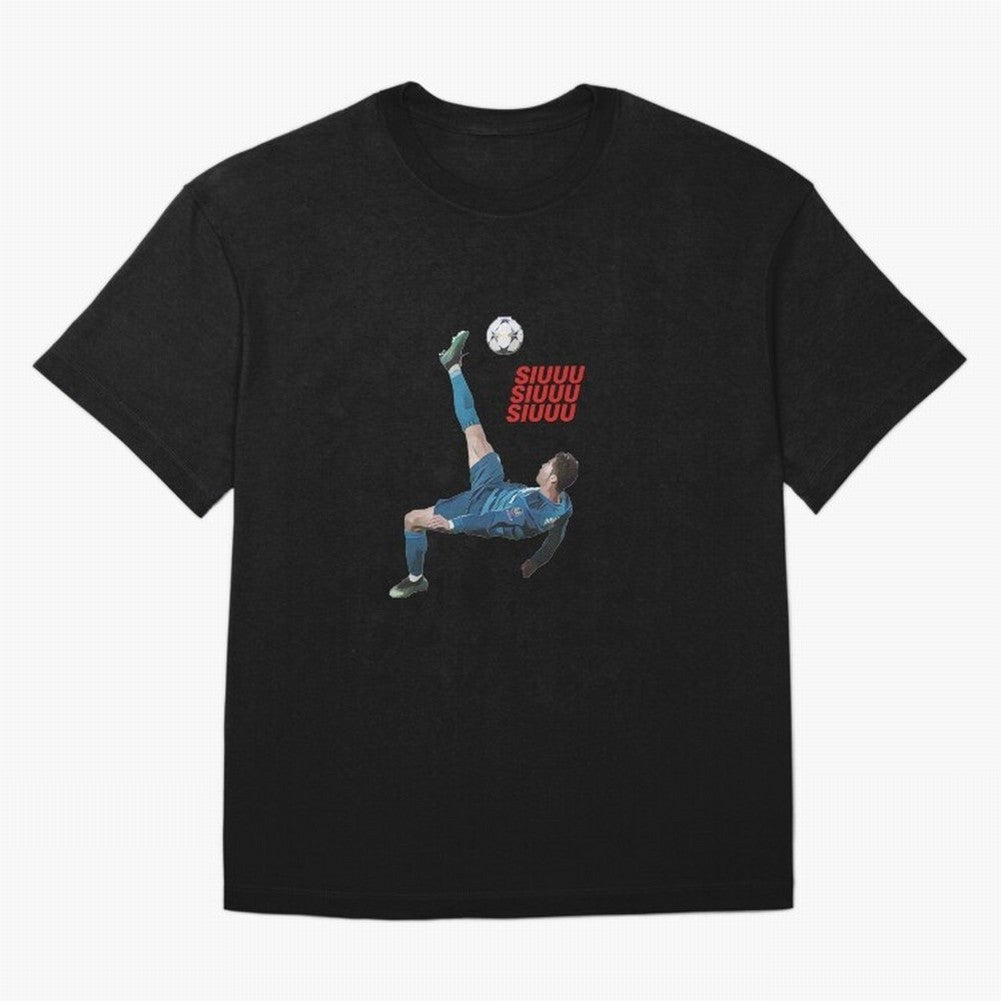 SIUUU #33 Oversized T-Shirt Bring Legendary Rivalry Energy to FIFA World Cup 2026 USA Canada Mexico for Fans of Haaland and Mbappe and England, Bringing Vintage Soccer Flavor, Modern Football Stars, National Flags and Final Night Emotion; Ideal for