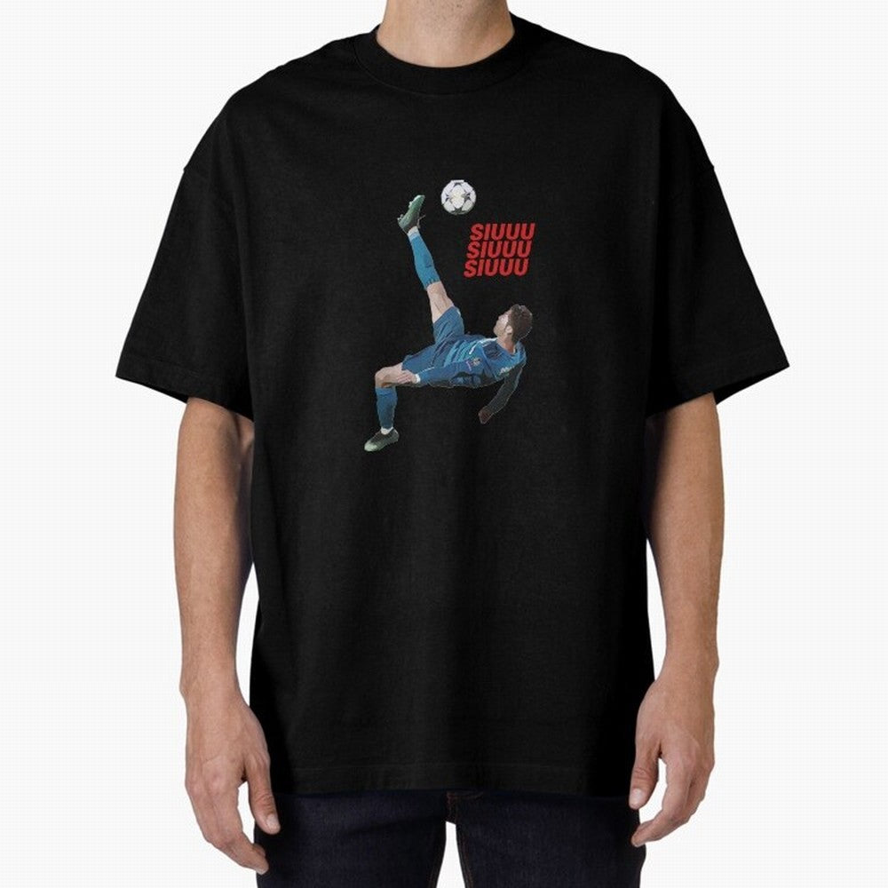 SIUUU #33 Oversized T-Shirt Bring Legendary Rivalry Energy to FIFA World Cup 2026 USA Canada Mexico for Fans of Haaland and Mbappe and England, Bringing Vintage Soccer Flavor, Modern Football Stars, National Flags and Final Night Emotion; Ideal for