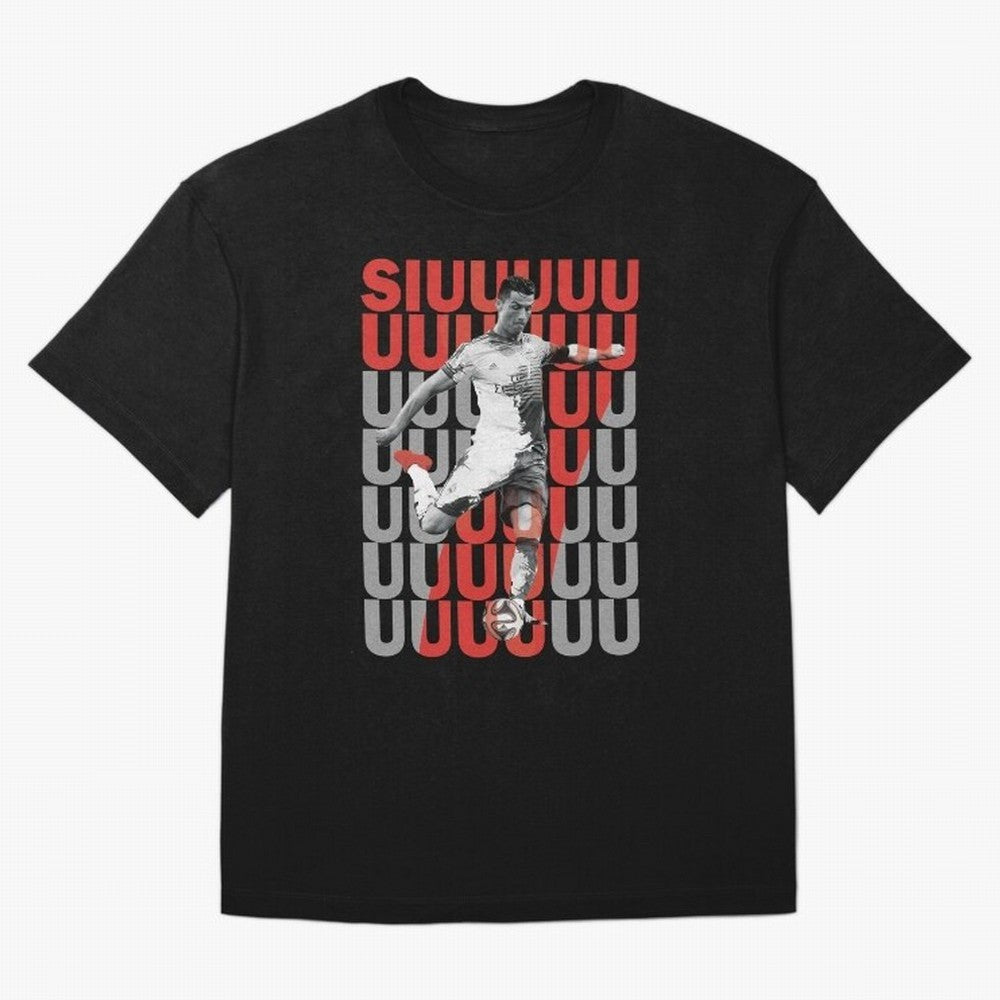 Siuuuuuu Cristiano Ronaldo Oversized T-Shirt Share FIFA World Cup 2026 Group Stage Highlighting Mbappe, Portugal Energy, Sports Nostalgia, International Competition, Famous Players and Unforgettable Victories; Made for Collectors Who Enjoy Iconic