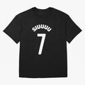 SIUUU Oversized T-Shirt Join Supporters Worldwide for FIFA World Cup 2026 Spirit, Driven by Spain and Netherlands, Neymar, Haaland and Cristiano Ronaldo, Global Supporter Spirit, Legendary Goals, National Colors and Tournament Celebration; Great