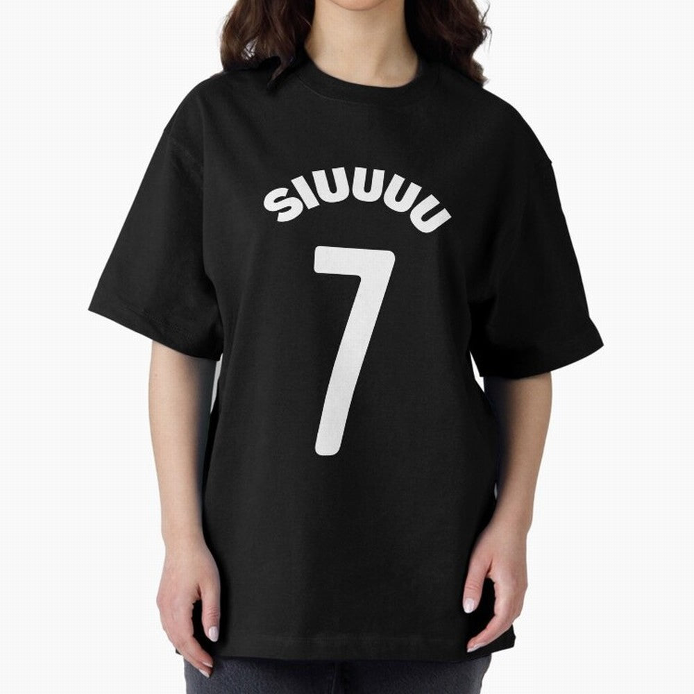 SIUUU Oversized T-Shirt Join Supporters Worldwide for FIFA World Cup 2026 Spirit, Driven by Spain and Netherlands, Neymar, Haaland and Cristiano Ronaldo, Global Supporter Spirit, Legendary Goals, National Colors and Tournament Celebration; Great