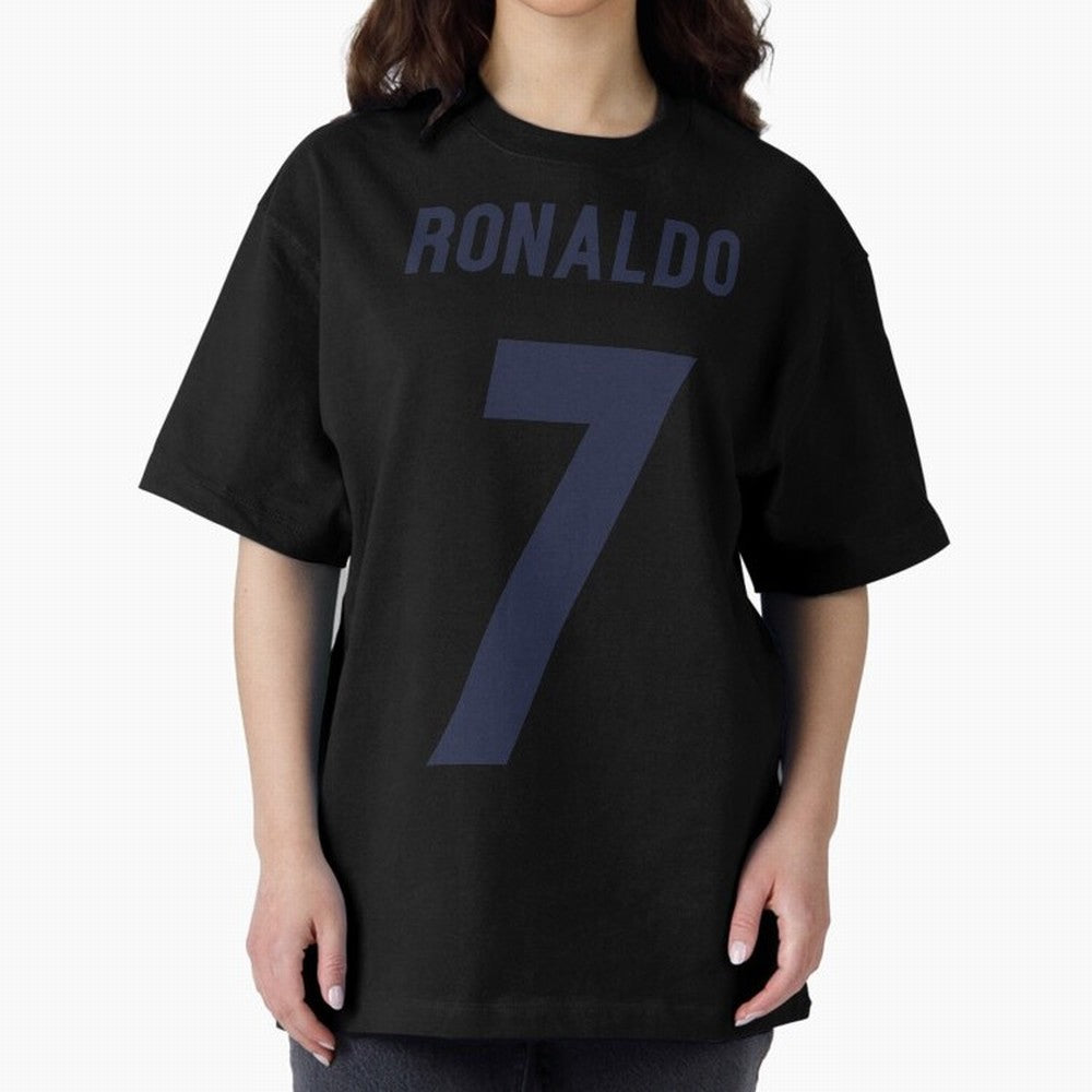 Cristiano Ronaldo 7 Oversized T-Shirt Live the Energy of FIFA World Cup 2026 Spirit, Celebrating Spain and Netherlands, Cristiano Ronaldo, Championship Spirit, Famous Goals, Roaring Crowds and International Football Unity; Perfect for Fans,
