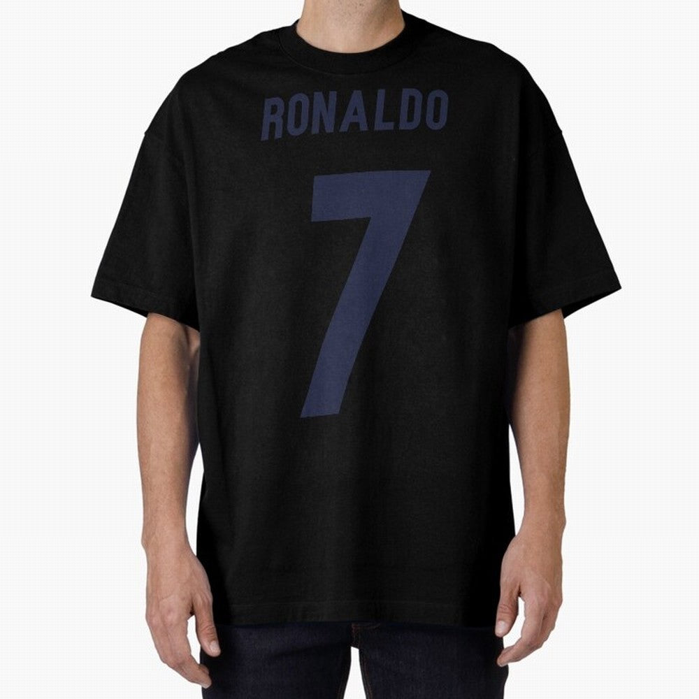 Cristiano Ronaldo 7 Oversized T-Shirt Live the Energy of FIFA World Cup 2026 Spirit, Celebrating Spain and Netherlands, Cristiano Ronaldo, Championship Spirit, Famous Goals, Roaring Crowds and International Football Unity; Perfect for Fans,
