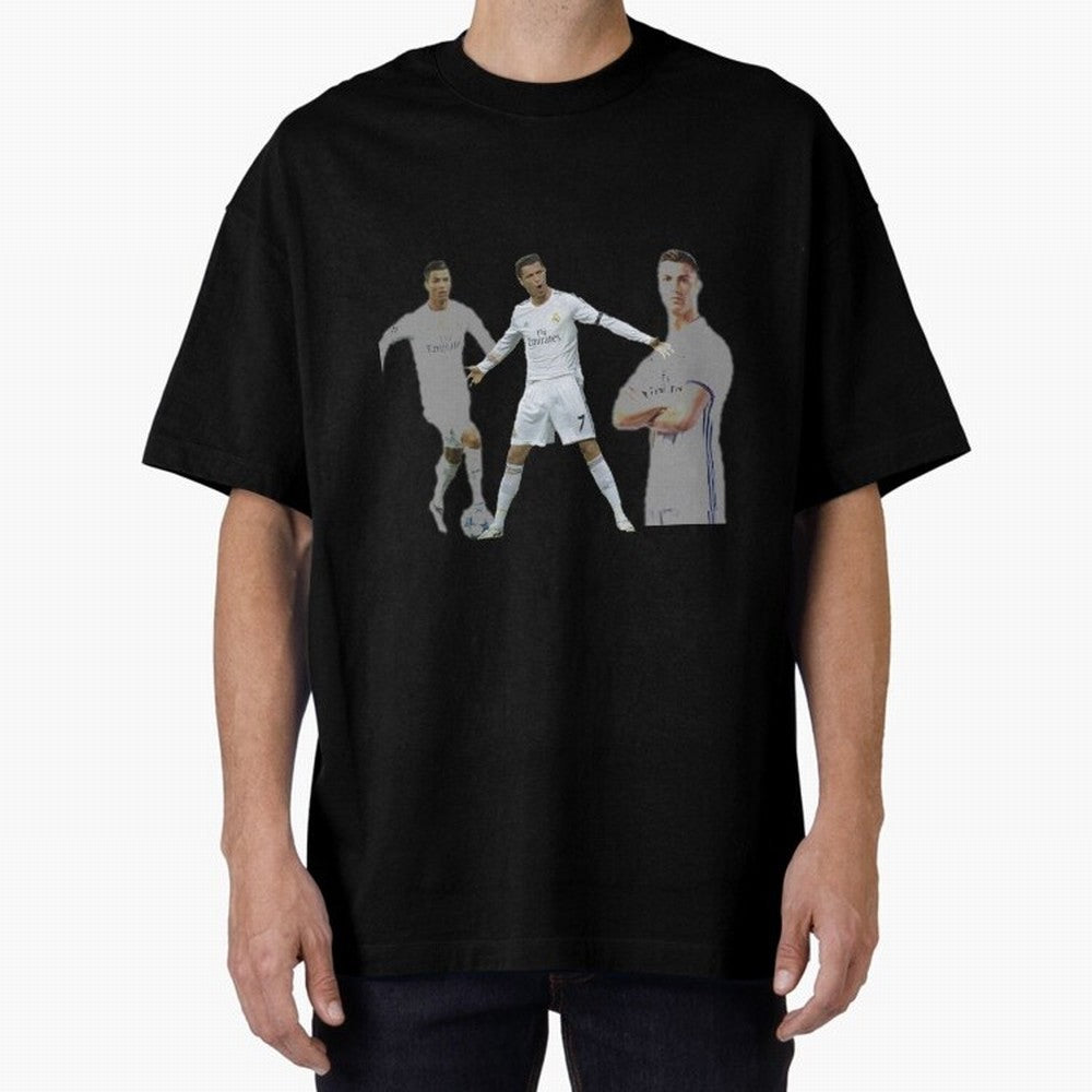 RONALDO Oversized T-Shirt Stand with FIFA World Cup 2026 USA Canada Mexico Centered on Haaland and Mbappe, Netherlands Energy, Goal Celebration Energy, Supporter Heritage, Football Icons and Worldwide Tournament Joy; Perfect for Fans, Collectors,