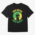 Love United Hate Glazer Oversized T-Shirt Remember Global Football Passion for FIFA World Cup 2026 Group Stage, Filled with Messi, England and Germany, Stadium Memories, Football Loyalty, International Chants and Championship Tradition; Perfect for